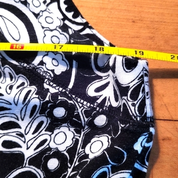 T By Talbots Sleeveless Tie Cinch Waist Midi Printed Dress Size LP - Picture 10 of 10